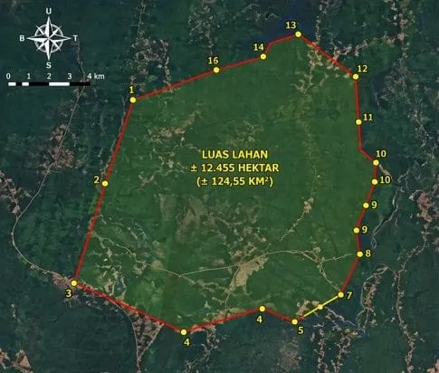 Land for Oil Palm, Land Area 12,500 Ha, for Sale in Hulu Sungai Utara, South Kalimantan, photo 1