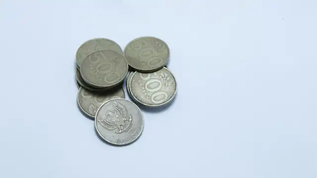 Tumpukan koin rupiah